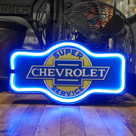 LEDネオンサイン シボレー　ロープネオンサイン看板　アメリカンインテリア