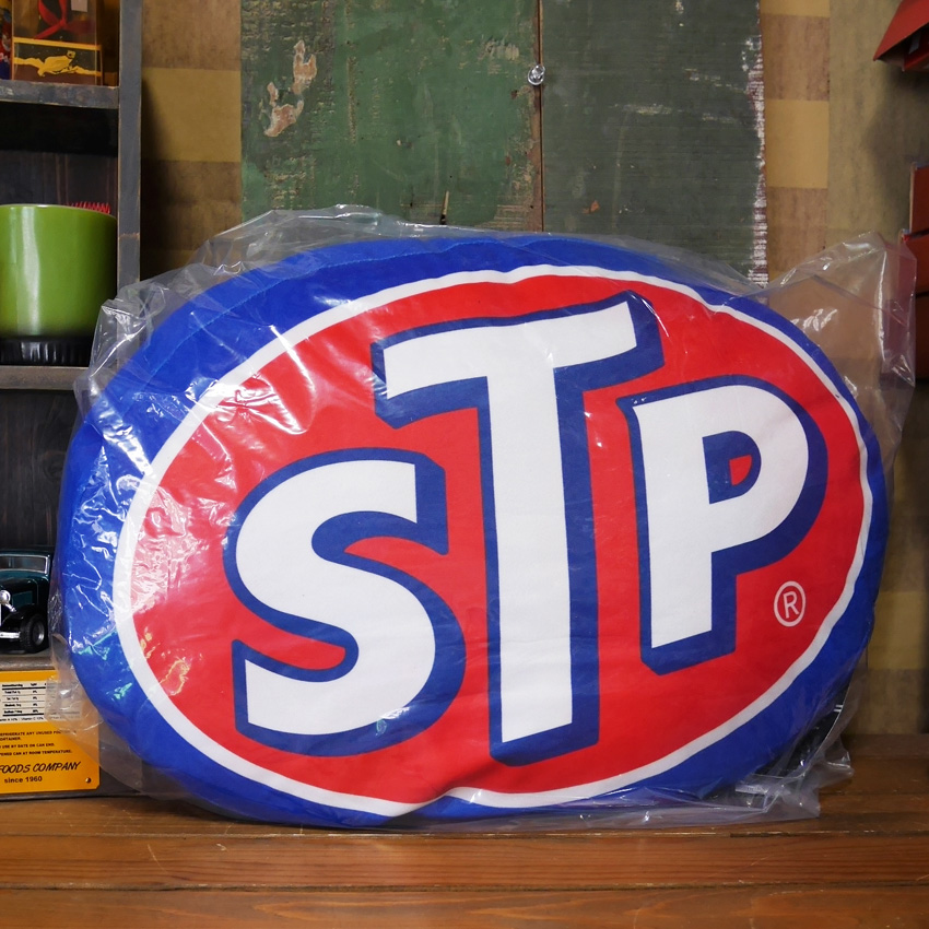 STP OVAL アドバタイジング クッション アメリカンガレージ 座布団