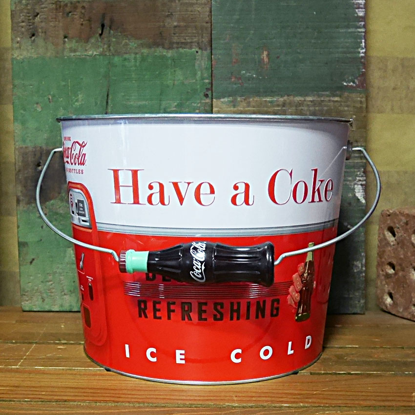コカコーラ ブリキバケツ ティンバケツ ワインクーラーコカ・コーラ 　アメリカン雑貨