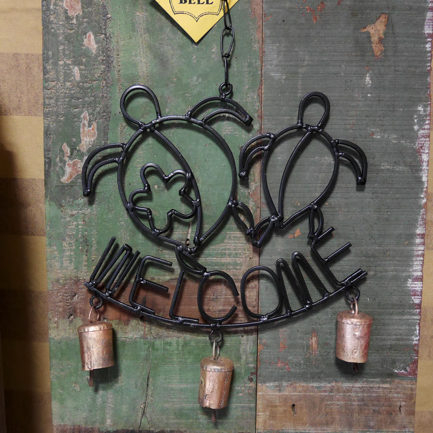 ウェルカムベル ホヌ ドアベル ハワイアン　玄関ベル ドアチャイム アメリカン雑貨