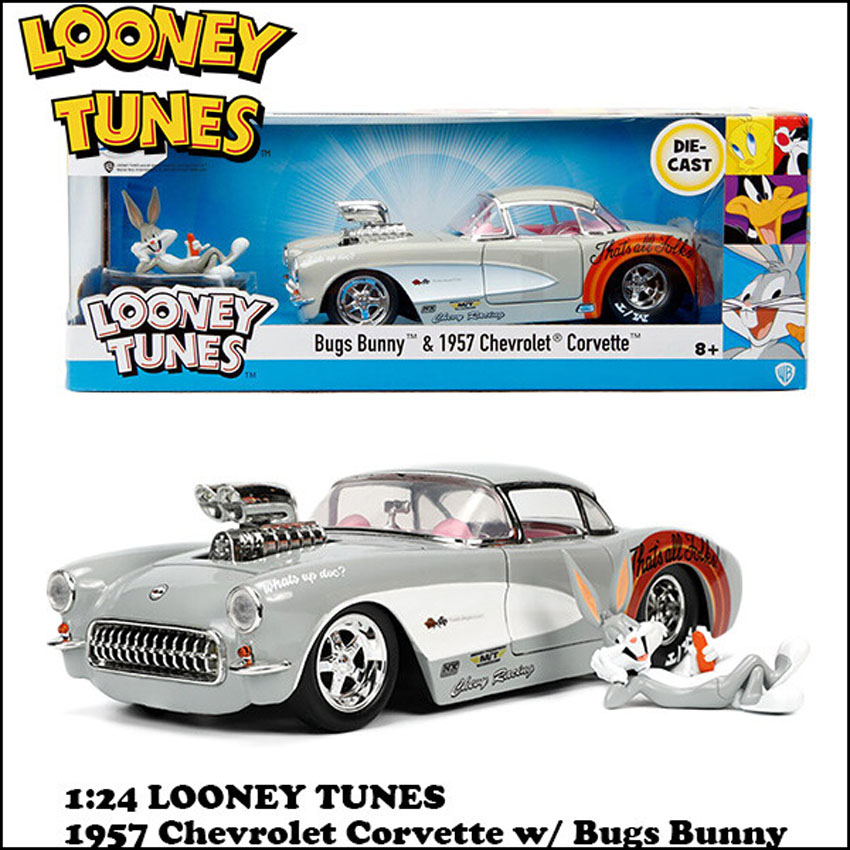 LOONEY TUNES レトロミニカー 1/24 JADA TOYS 1957 CHEVROLET CORVETTE  ルーニーテューンズ