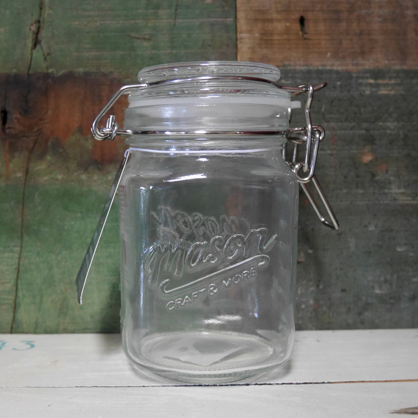 メイソン ミニジャー 355ml (12oz) ガラスボトル 密閉容器 装飾用 アメリカン雑貨 メイソンジャー