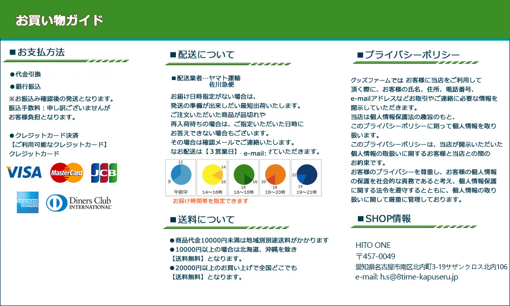 お買い物ガイド